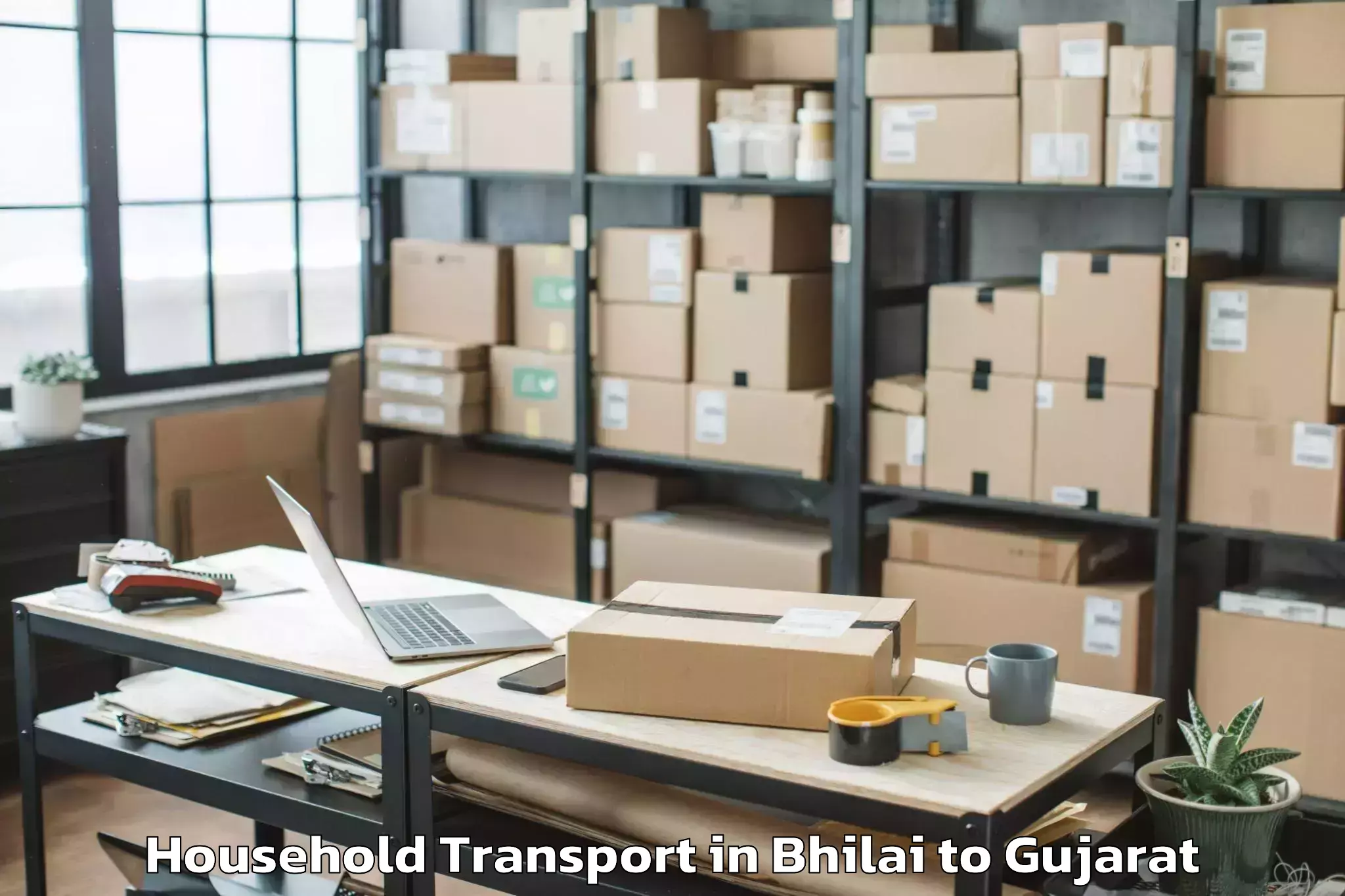 Affordable Bhilai to Koba Household Transport